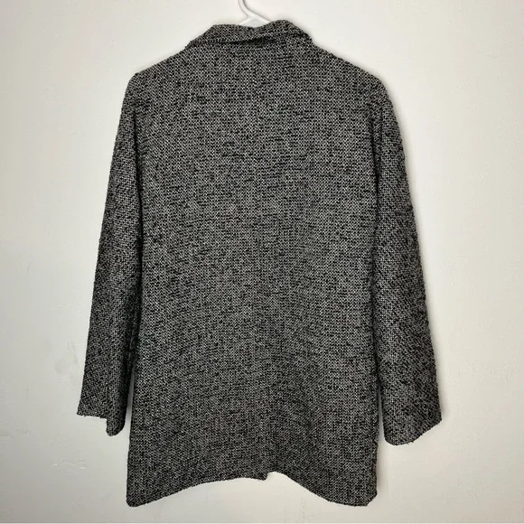 J. Crew Black and Gray Pea Coat​ - Picture 2 of 8